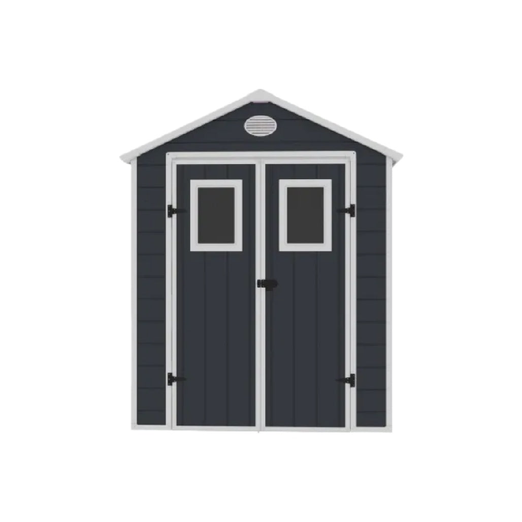 屋外収納庫 木製 - ガーデン用またはツール保管用 - 合板製 - 120 x 120 x 180