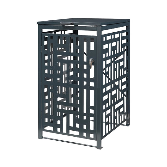 スタイリッシュなメタル収納キャビネット - 室内外の整理整頓に最適 - スチール製 - 60 x 45 x 120