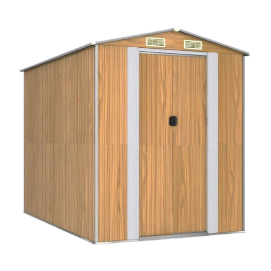 木製の収納小屋 - ガーデン用 - 合成樹脂製 - 240 x 180 x 210