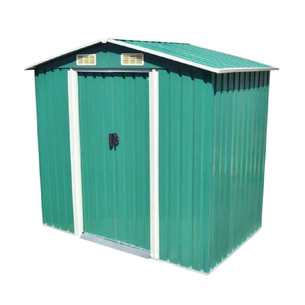 金属製の収納小屋 - 屋外の工具や器具の保管に適した - スチール製 - 150 x 100 x 200