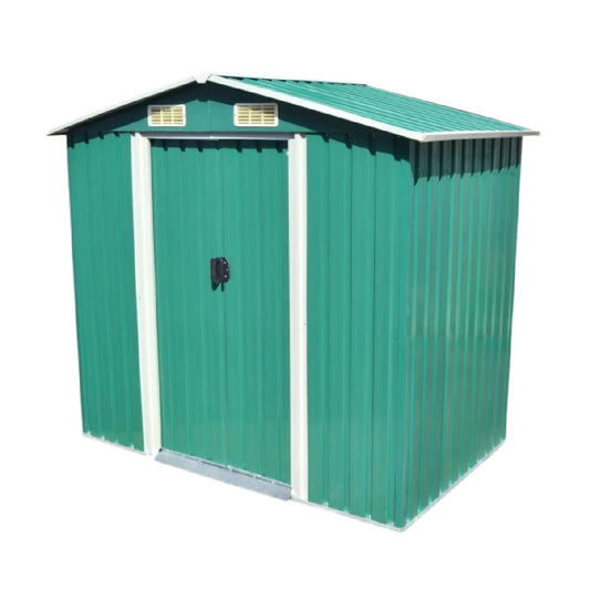 金属製の収納小屋 - 屋外の工具や器具の保管に適した - スチール製 - 150 x 100 x 200